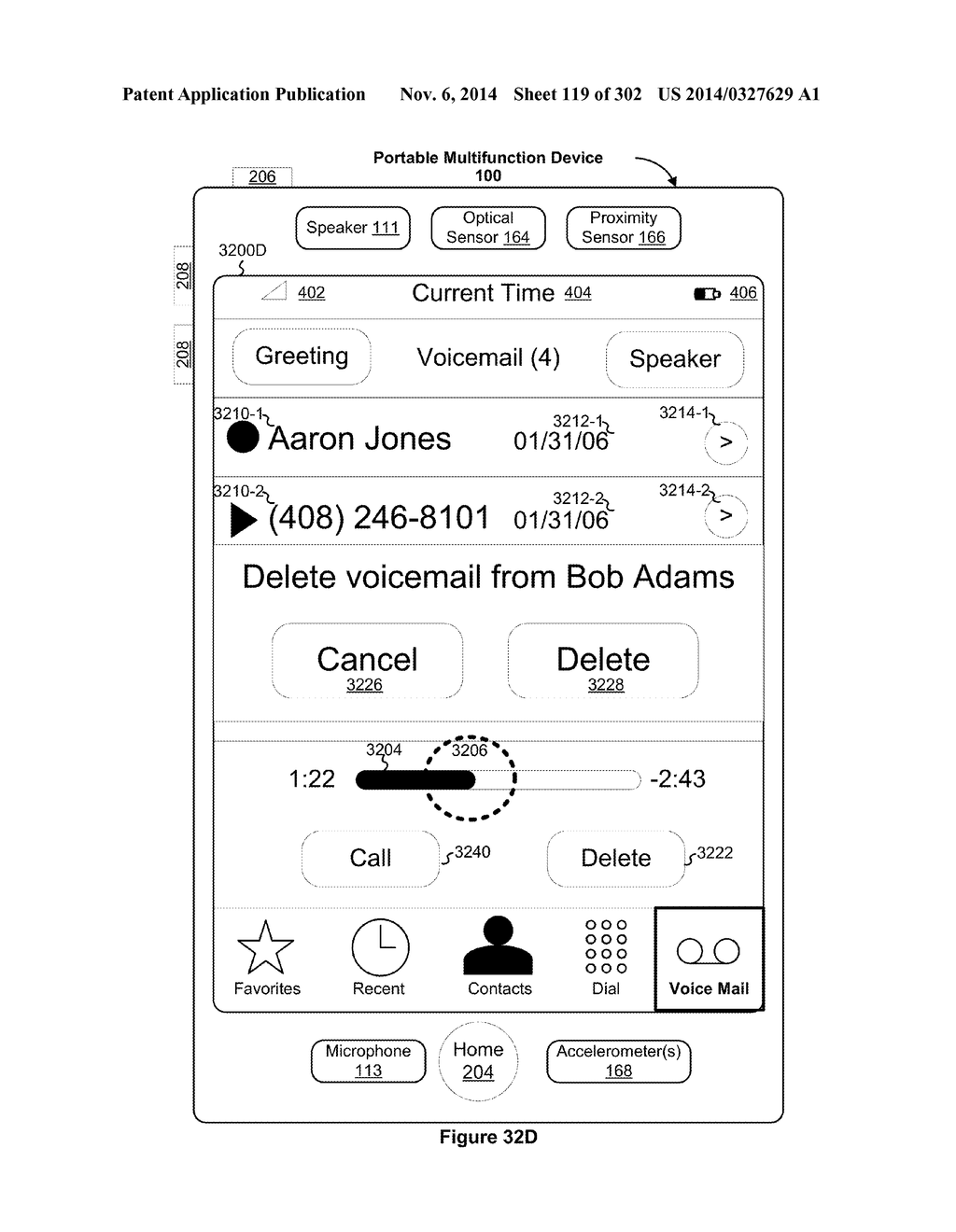 Touch Screen Device, Method, and Graphical User Interface for Customizing     Display of Content Category Icons - diagram, schematic, and image 120