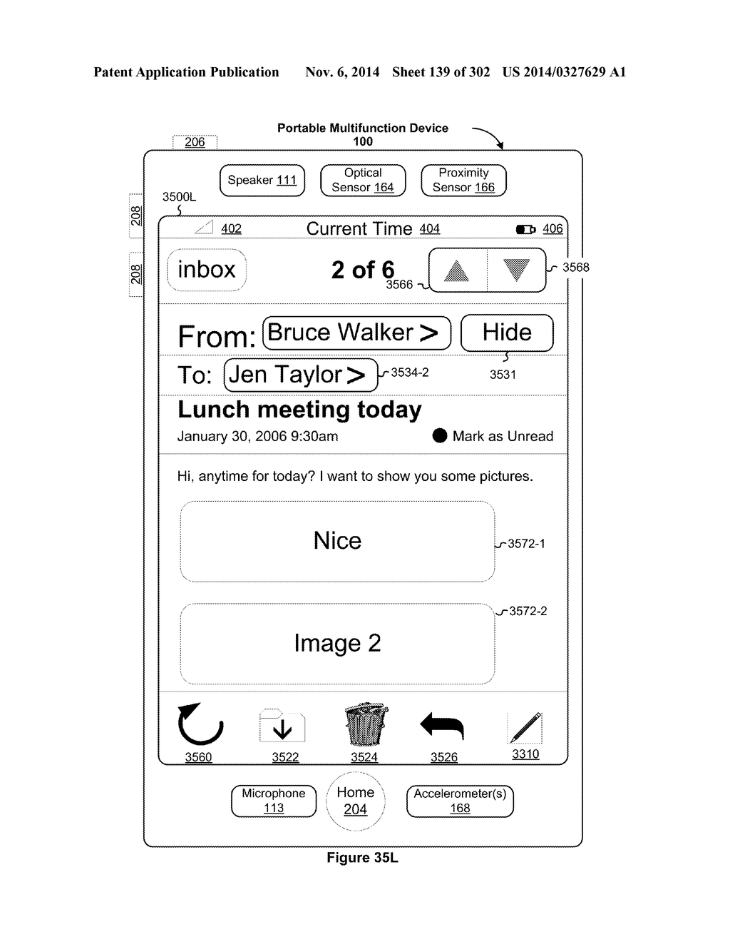 Touch Screen Device, Method, and Graphical User Interface for Customizing     Display of Content Category Icons - diagram, schematic, and image 140