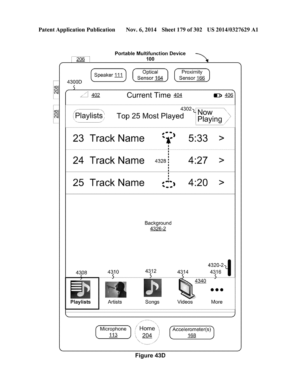 Touch Screen Device, Method, and Graphical User Interface for Customizing     Display of Content Category Icons - diagram, schematic, and image 180