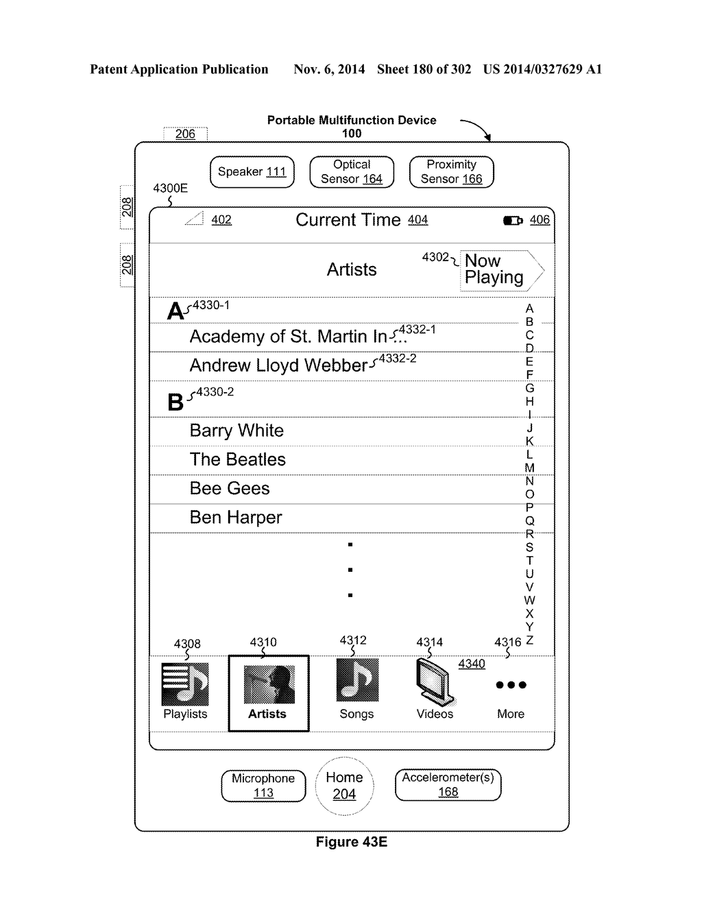 Touch Screen Device, Method, and Graphical User Interface for Customizing     Display of Content Category Icons - diagram, schematic, and image 181