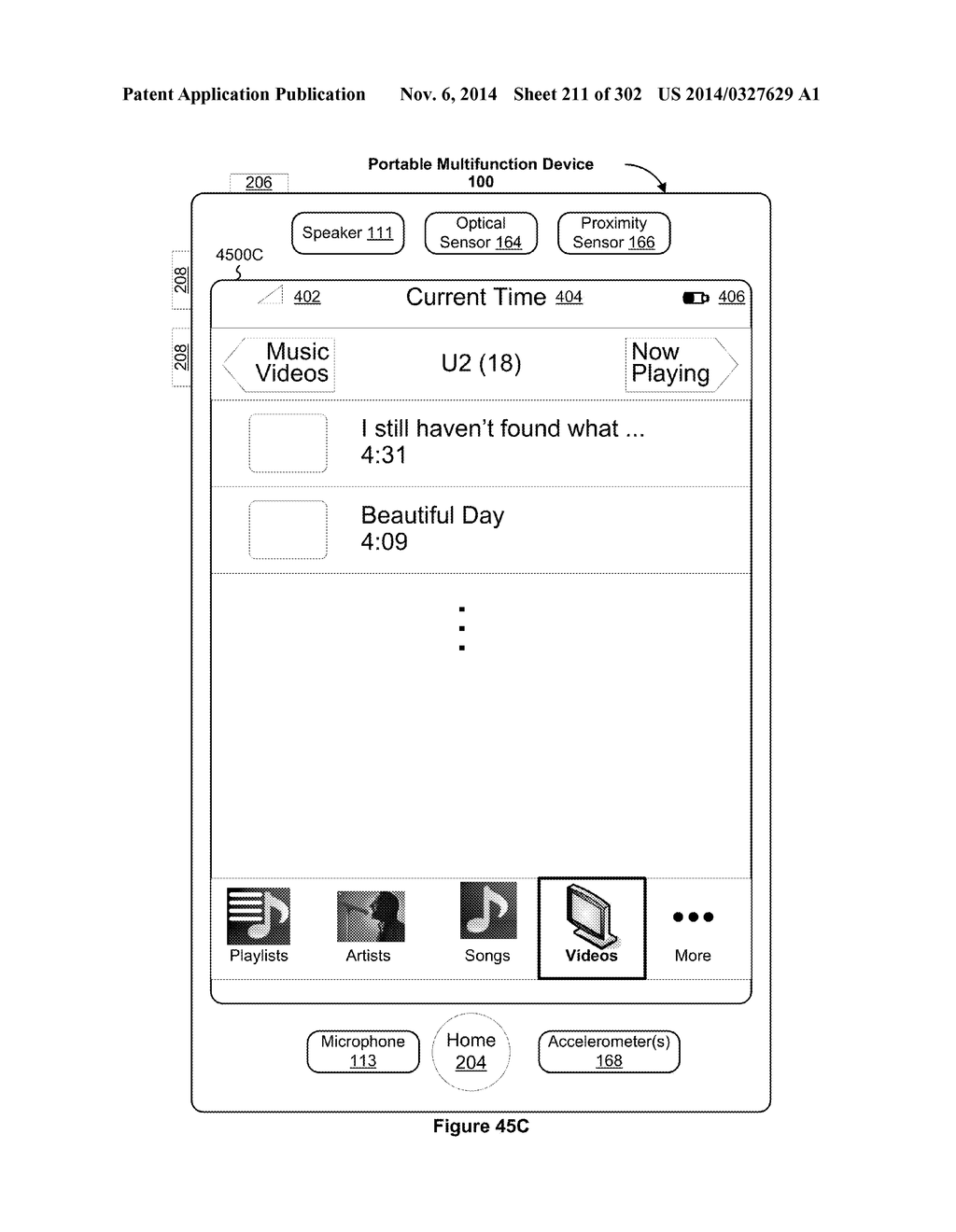 Touch Screen Device, Method, and Graphical User Interface for Customizing     Display of Content Category Icons - diagram, schematic, and image 212