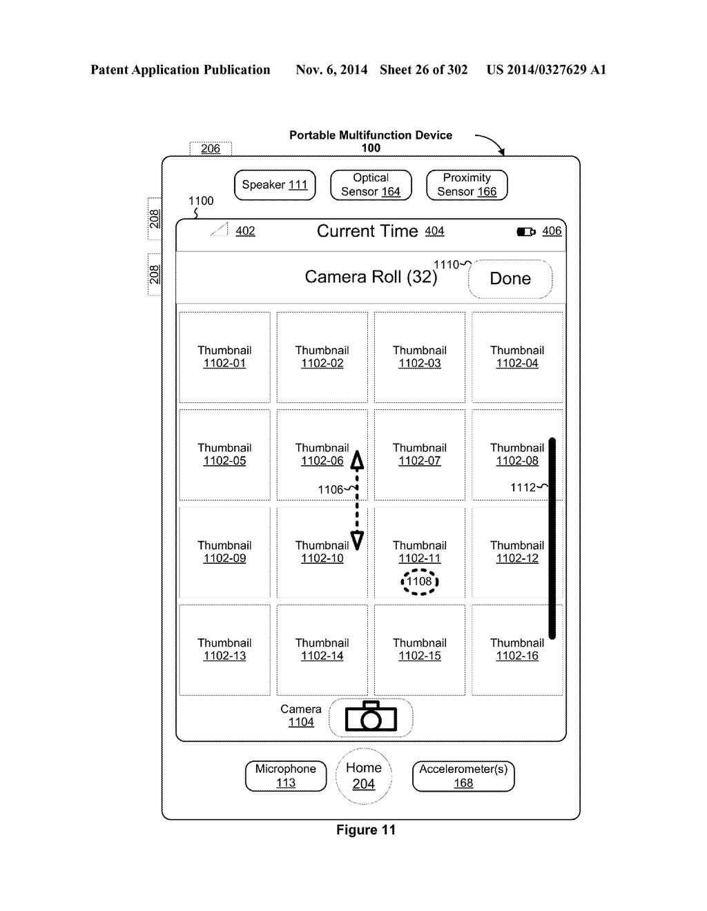 Touch Screen Device, Method, and Graphical User Interface for Customizing     Display of Content Category Icons - diagram, schematic, and image 27