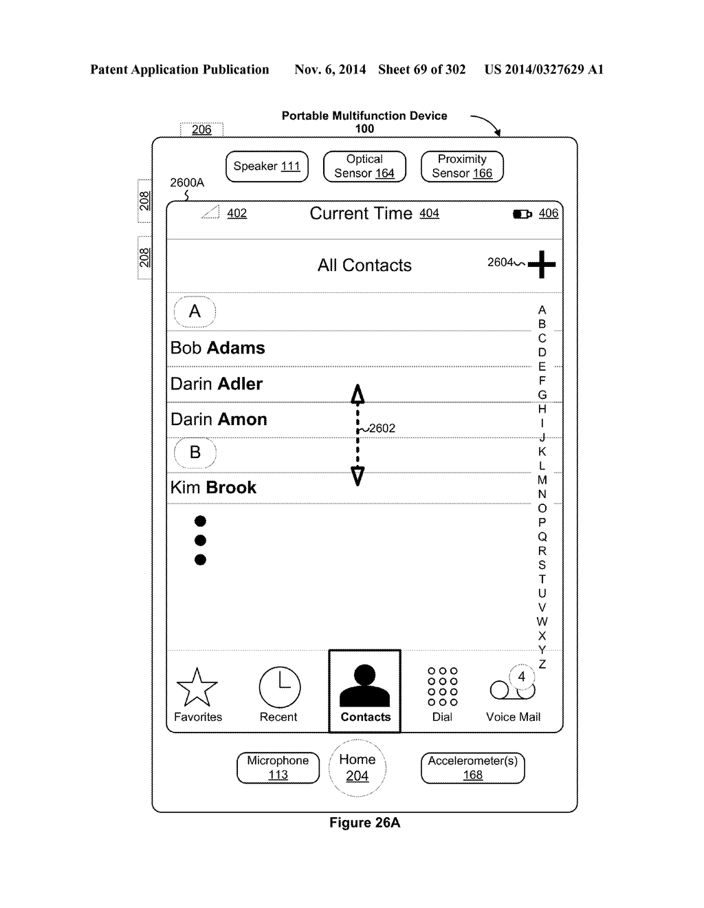 Touch Screen Device, Method, and Graphical User Interface for Customizing     Display of Content Category Icons - diagram, schematic, and image 70