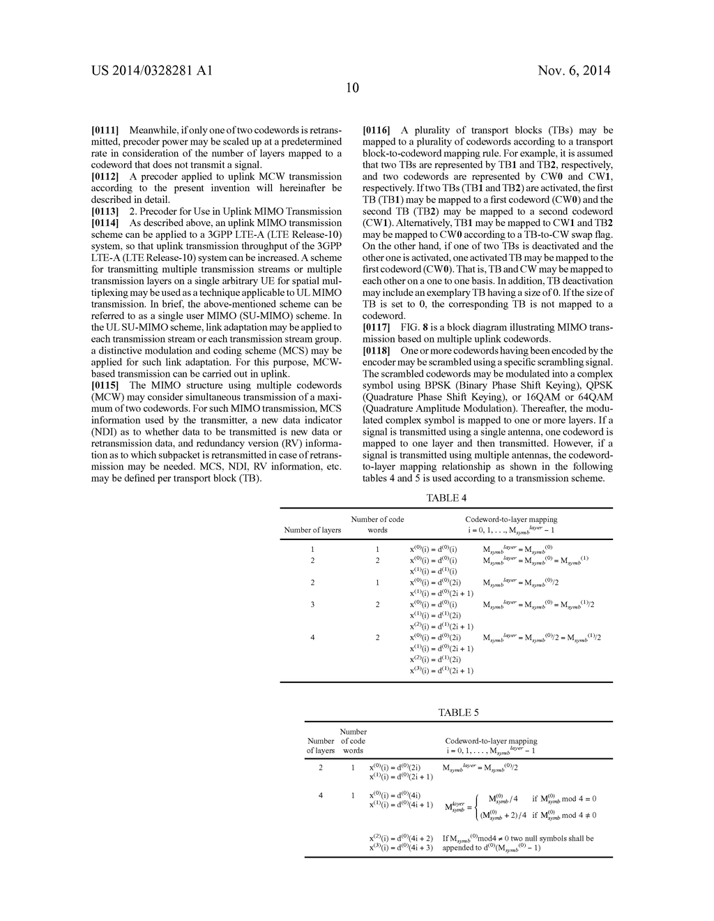 EFFECTIVE METHOD AND DEVICE FOR TRANSMITTING CONTROL INFORMATION FOR     SUPPORTING UPLINK MULTI-ANTENNA TRANSMISSION - diagram, schematic, and image 22