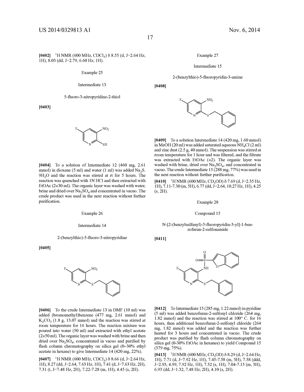 BENZOFURAN-2-SULFONAMIDES PYRIDINE DERIVATIVES AS CHEMOKINE RECEPTOR     MODULATORS - diagram, schematic, and image 18