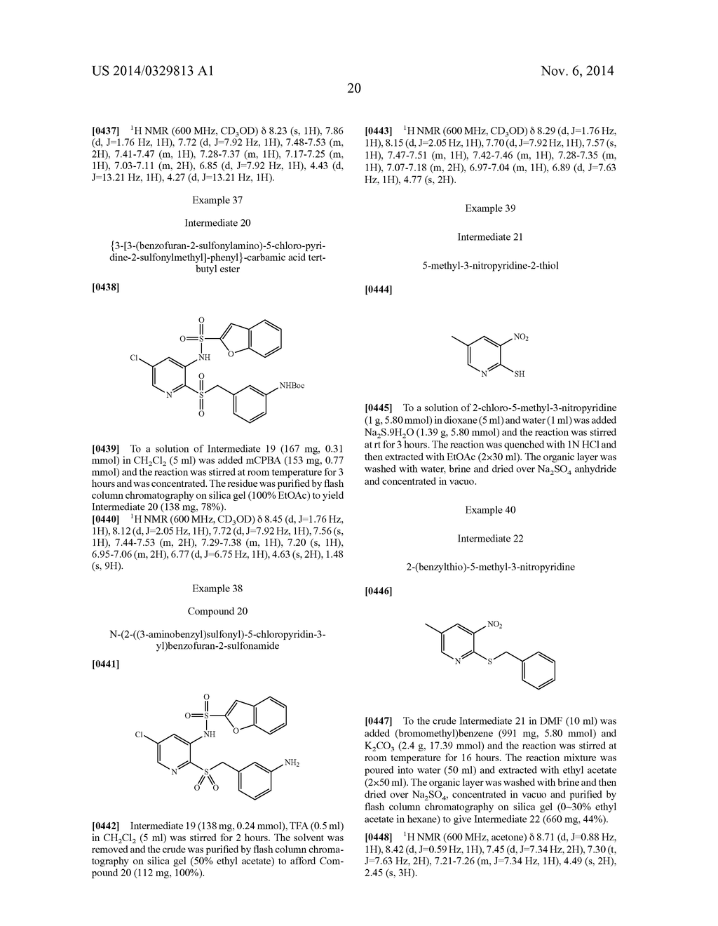 BENZOFURAN-2-SULFONAMIDES PYRIDINE DERIVATIVES AS CHEMOKINE RECEPTOR     MODULATORS - diagram, schematic, and image 21