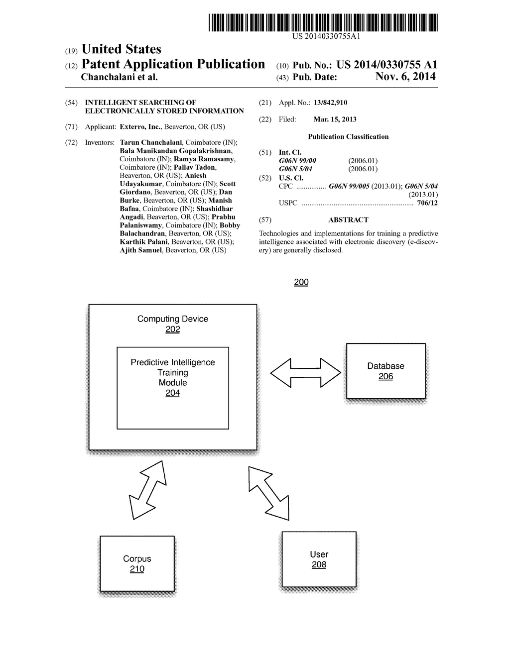 INTELLIGENT SEARCHING OF ELECTRONICALLY STORED INFORMATION - diagram, schematic, and image 01