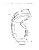 SKI GOGGLES WITH MEANS FOR ADJUSTING THE FIT OF THE NASAL SUPPORT REGION diagram and image