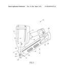 FASTENING DEVICE FOR DRIVING DOUBLE-HEADED FASTENERS diagram and image