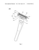 RAZOR HEAD AND RAZOR WITH THE SAME diagram and image