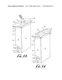 Slide Opening Box with Integral Liner diagram and image