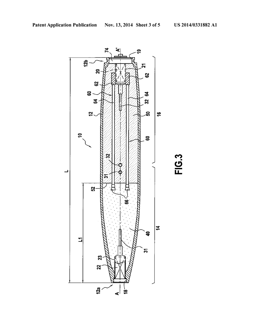 MUNITION, CHARGE FOR SUCH A MUNITION, AND METHOD OF MANUFACTURING SUCH A     MUNITION - diagram, schematic, and image 04