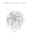 FORMATION-ENGAGING ELEMENT PLACEMENT ON EARTH-BORING TOOLS AND RELATED     METHODS diagram and image