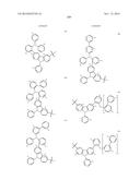 DONOR-ACCEPTOR COMPOUNDS WITH NITROGEN CONTAINING POLYAROMATICS AS THE     ACCEPTOR diagram and image