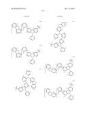 DONOR-ACCEPTOR COMPOUNDS WITH NITROGEN CONTAINING POLYAROMATICS AS THE     ACCEPTOR diagram and image