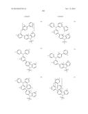 DONOR-ACCEPTOR COMPOUNDS WITH NITROGEN CONTAINING POLYAROMATICS AS THE     ACCEPTOR diagram and image