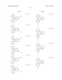 DONOR-ACCEPTOR COMPOUNDS WITH NITROGEN CONTAINING POLYAROMATICS AS THE     ACCEPTOR diagram and image