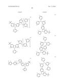 DONOR-ACCEPTOR COMPOUNDS WITH NITROGEN CONTAINING POLYAROMATICS AS THE     ACCEPTOR diagram and image