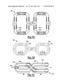 CONDUCTOR WINDING AND INDUCTORS ARRANGED TO FORM A BALUN HAVING A FIGURE     EIGHT SHAPE diagram and image