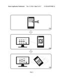 SYSTEM AND METHOD FOR COMMUNICATING AND INTERACTING WITH A DISPLAY SCREEN     USING A REMOTE DEVICE diagram and image