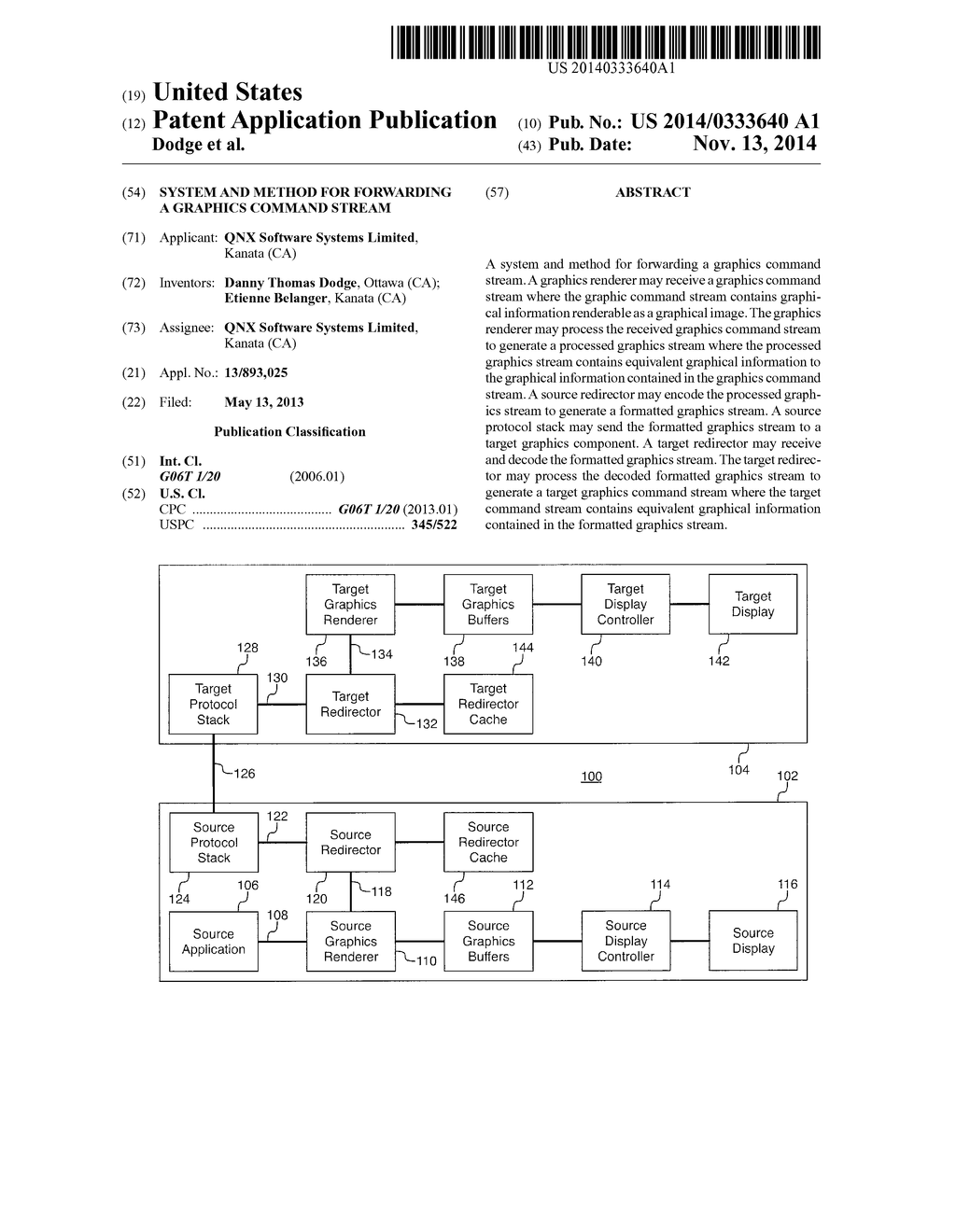 SYSTEM AND METHOD FOR FORWARDING A GRAPHICS COMMAND STREAM - diagram, schematic, and image 01