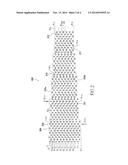 FIBROUS REINFORCEMENT STRUCTURE FOR COMPOSITE MATERIAL PART HAVING A     REDUCED THICKNESS PORTION diagram and image