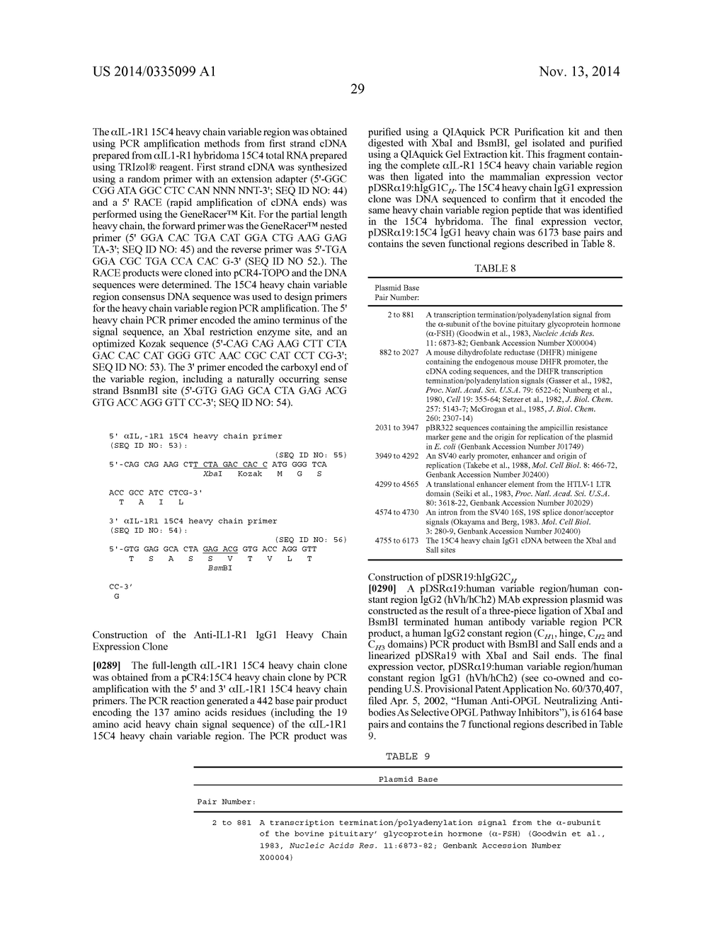 THERAPEUTIC HUMAN ANTI-IL-1R1 MONOCLONAL ANTIBODY - diagram, schematic, and image 57