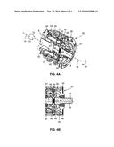 MACHINE TOOL HAVING A DEVICE FOR SWITCHING BETWEEN A FIRST AND A SECOND     TRANSMISSION STAGE BY REVERSING THE DIRECTION OF ROTATION diagram and image