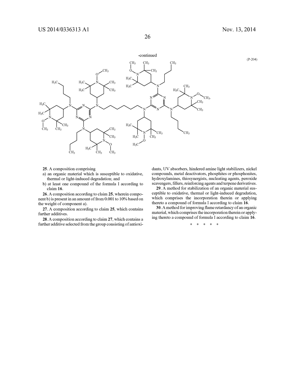 STERICALLY HINDERED AMINE STABILIZER - diagram, schematic, and image 27