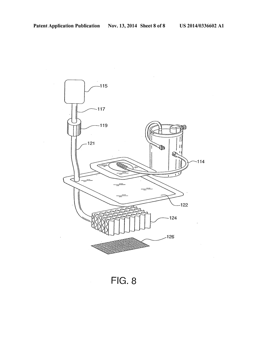 SYSTEM FOR TREATING A WOUND WITH SUCTION AND METHOD OF DETECTING A LOSS OF     SUCTION - diagram, schematic, and image 09