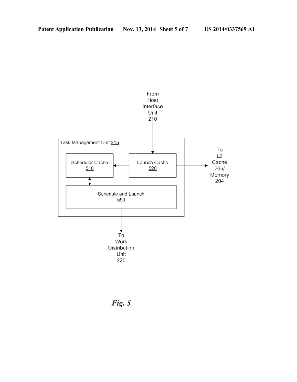 SYSTEM, METHOD, AND COMPUTER PROGRAM PRODUCT FOR LOW LATENCY SCHEDULING     AND LAUNCH OF MEMORY DEFINED TASKS - diagram, schematic, and image 06