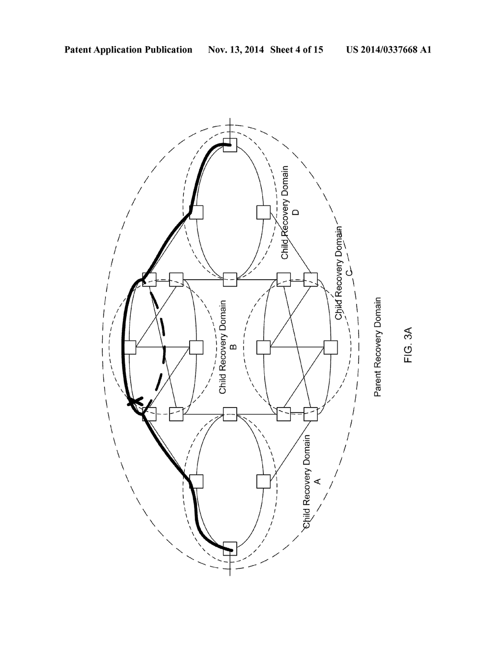 Method And Apparatus For Coordinating Fault Recovery Techniques Among     Domains - diagram, schematic, and image 05