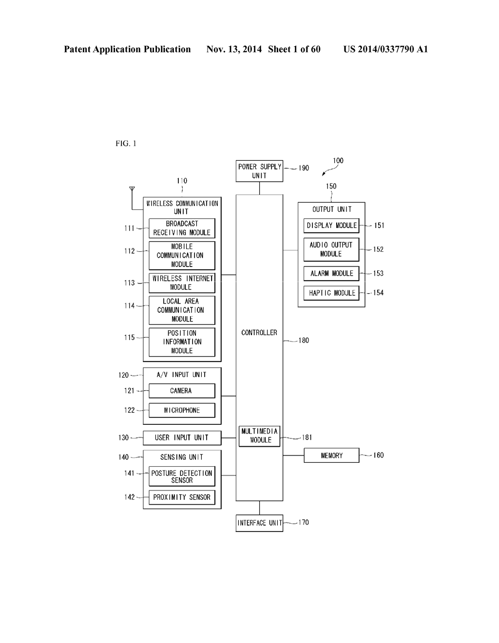 MOBILE TERMINAL AND METHOD FOR CONTROLLING THE SAME - diagram, schematic, and image 02