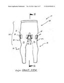 Sporting garment and corresponding sock, attachment member and kits diagram and image