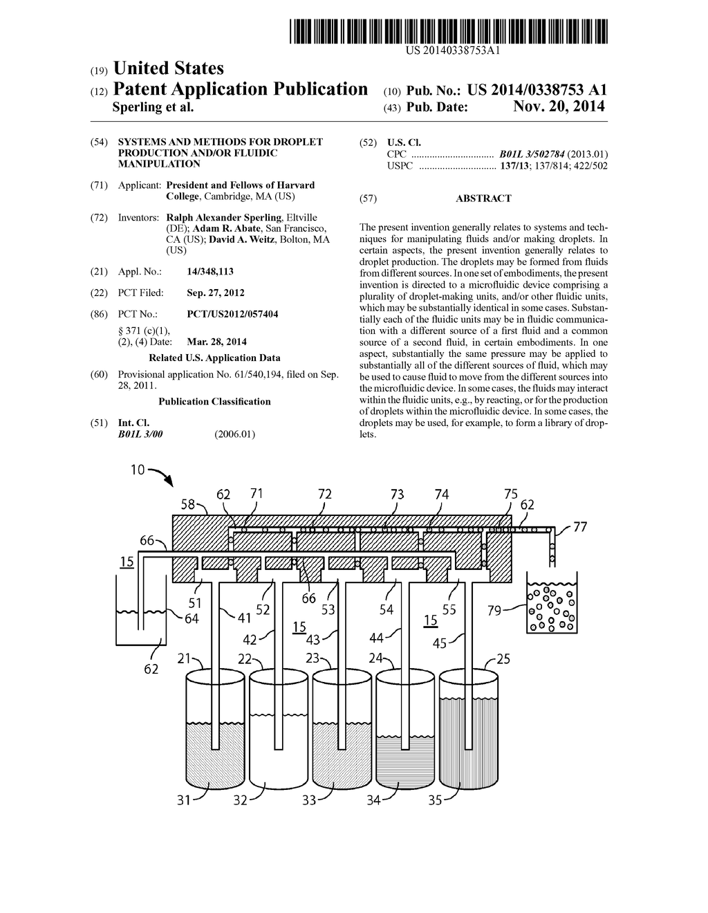 SYSTEMS AND METHODS FOR DROPLET PRODUCTION AND/OR FLUIDIC MANIPULATION - diagram, schematic, and image 01