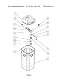 WATER COLLECTION CONTAINER AND LID diagram and image