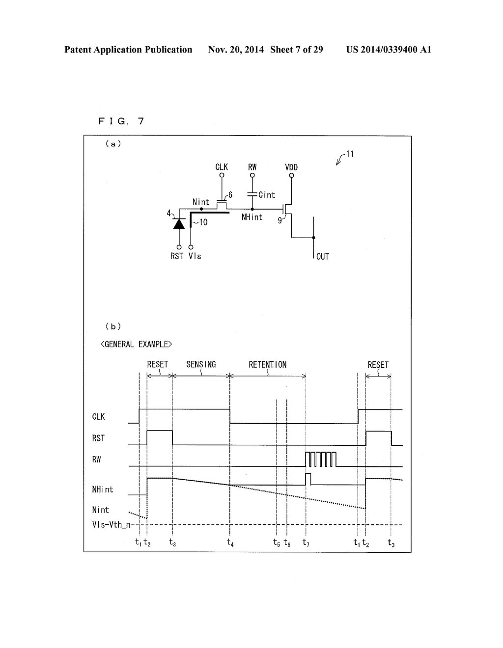 METHOD FOR OPERATING OPTICAL SENSOR CIRCUIT, AND METHOD FOR OPERATING     DISPLAY APPARATUS PROVIDED WITH OPTICAL SENSOR CIRCUIT - diagram, schematic, and image 08