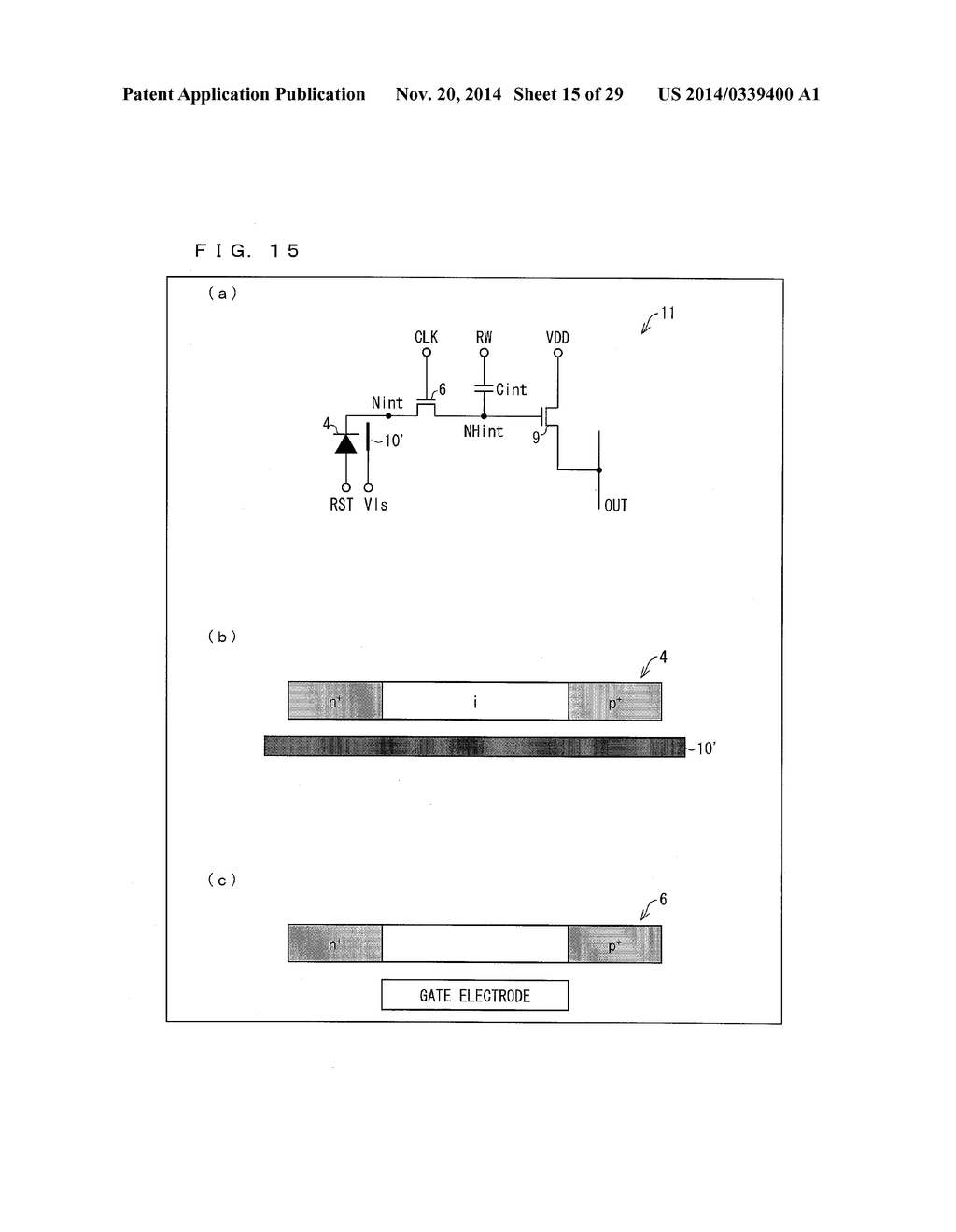 METHOD FOR OPERATING OPTICAL SENSOR CIRCUIT, AND METHOD FOR OPERATING     DISPLAY APPARATUS PROVIDED WITH OPTICAL SENSOR CIRCUIT - diagram, schematic, and image 16