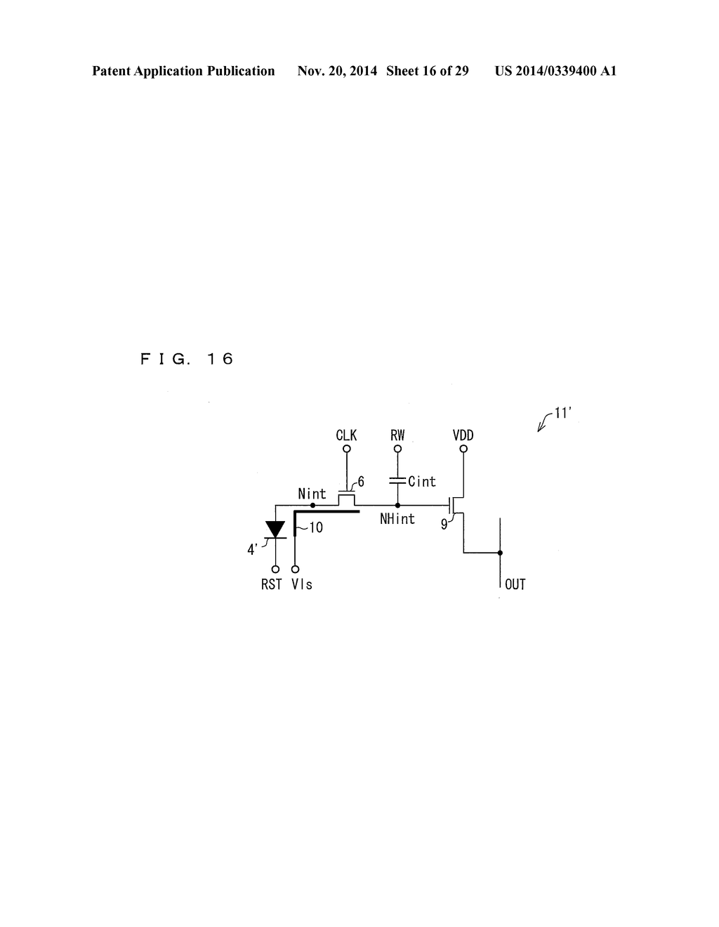 METHOD FOR OPERATING OPTICAL SENSOR CIRCUIT, AND METHOD FOR OPERATING     DISPLAY APPARATUS PROVIDED WITH OPTICAL SENSOR CIRCUIT - diagram, schematic, and image 17