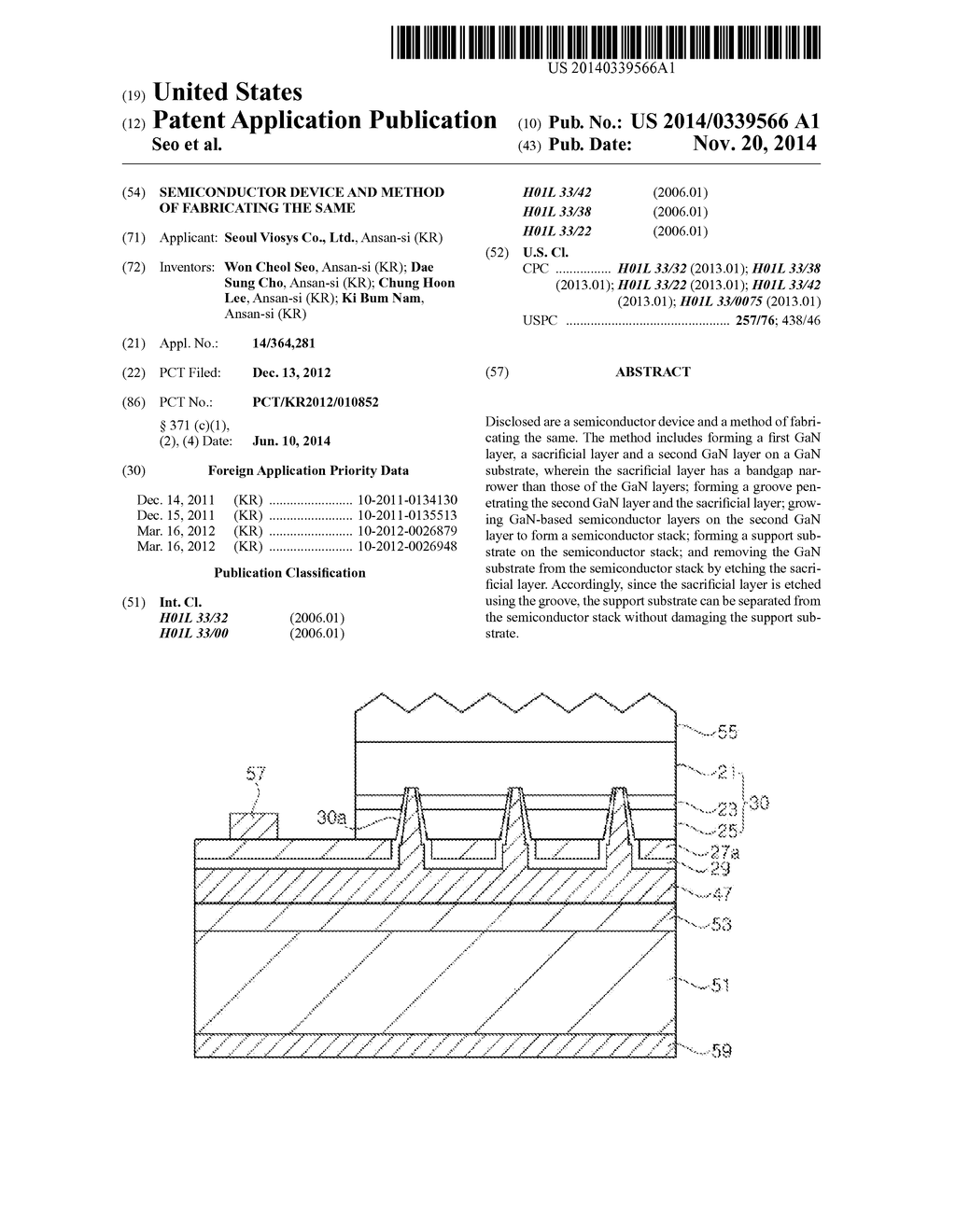 SEMICONDUCTOR DEVICE AND METHOD OF FABRICATING THE SAME - diagram, schematic, and image 01