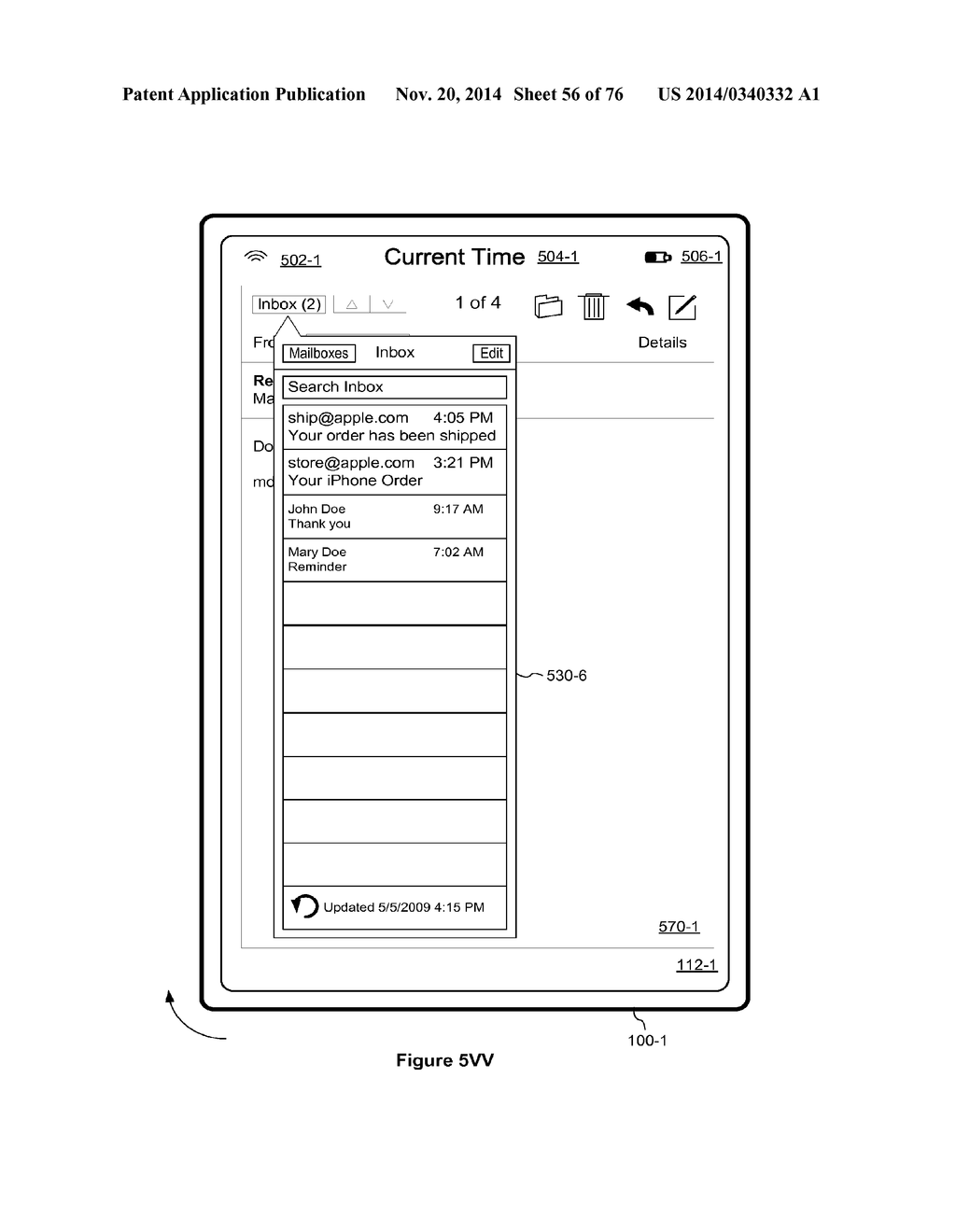 DEVICE, METHOD, AND GRAPHICAL USER INTERFACE WITH INTERACTIVE POPUP VIEWS - diagram, schematic, and image 57