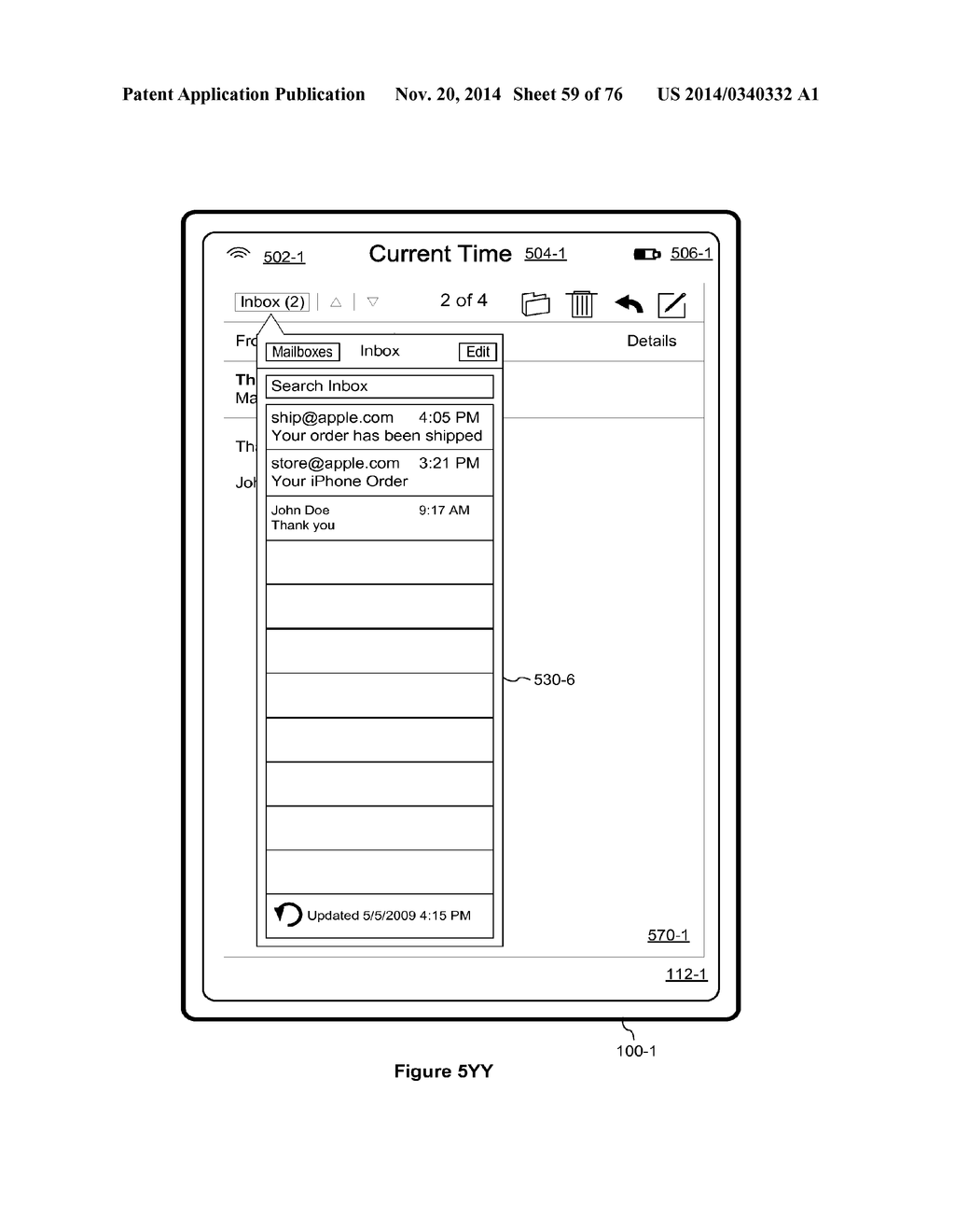 DEVICE, METHOD, AND GRAPHICAL USER INTERFACE WITH INTERACTIVE POPUP VIEWS - diagram, schematic, and image 60