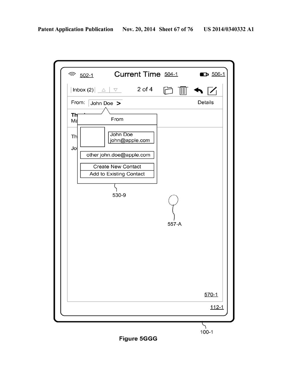 DEVICE, METHOD, AND GRAPHICAL USER INTERFACE WITH INTERACTIVE POPUP VIEWS - diagram, schematic, and image 68