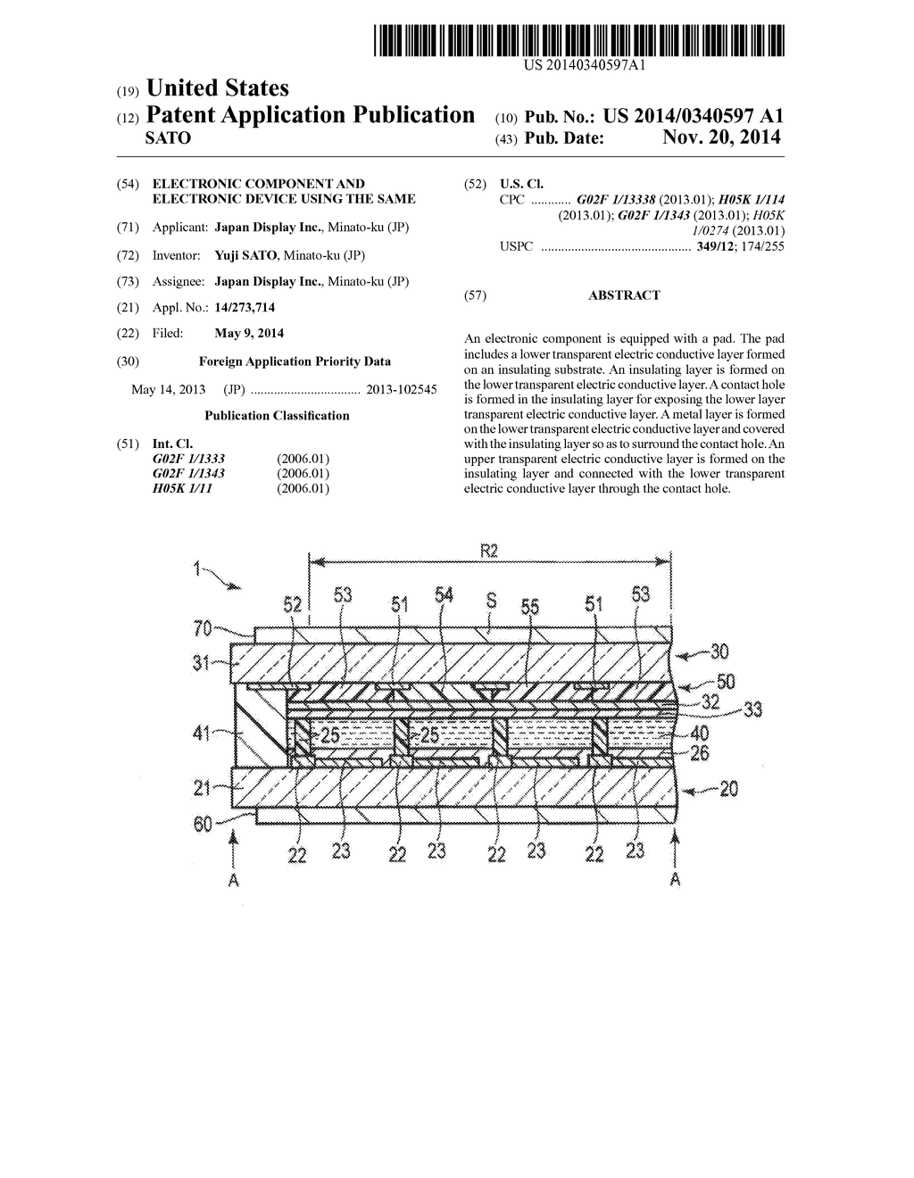 ELECTRONIC COMPONENT AND ELECTRONIC DEVICE USING THE SAME - diagram, schematic, and image 01