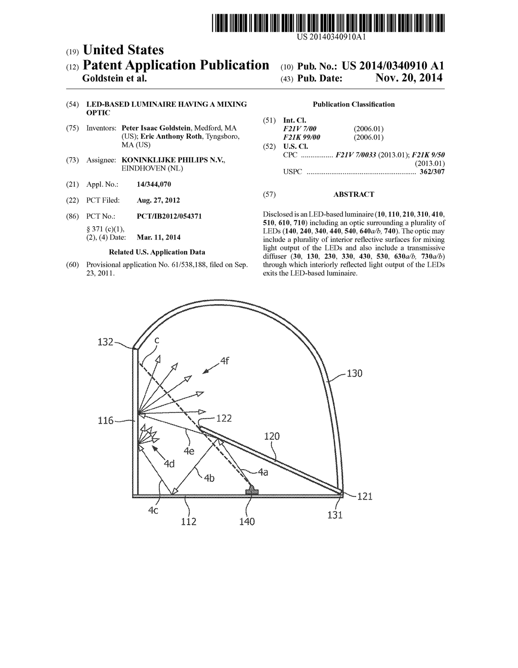 LED-Based Luminaire Having a Mixing Optic - diagram, schematic, and image 01