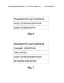 METHOD AND APPARATUS FOR TRANSMITTING WIRELESS AUDIO STREAMS diagram and image