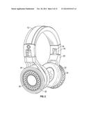 Internal-External Speaker Headphones that Transform Into a Portable Sound     System diagram and image