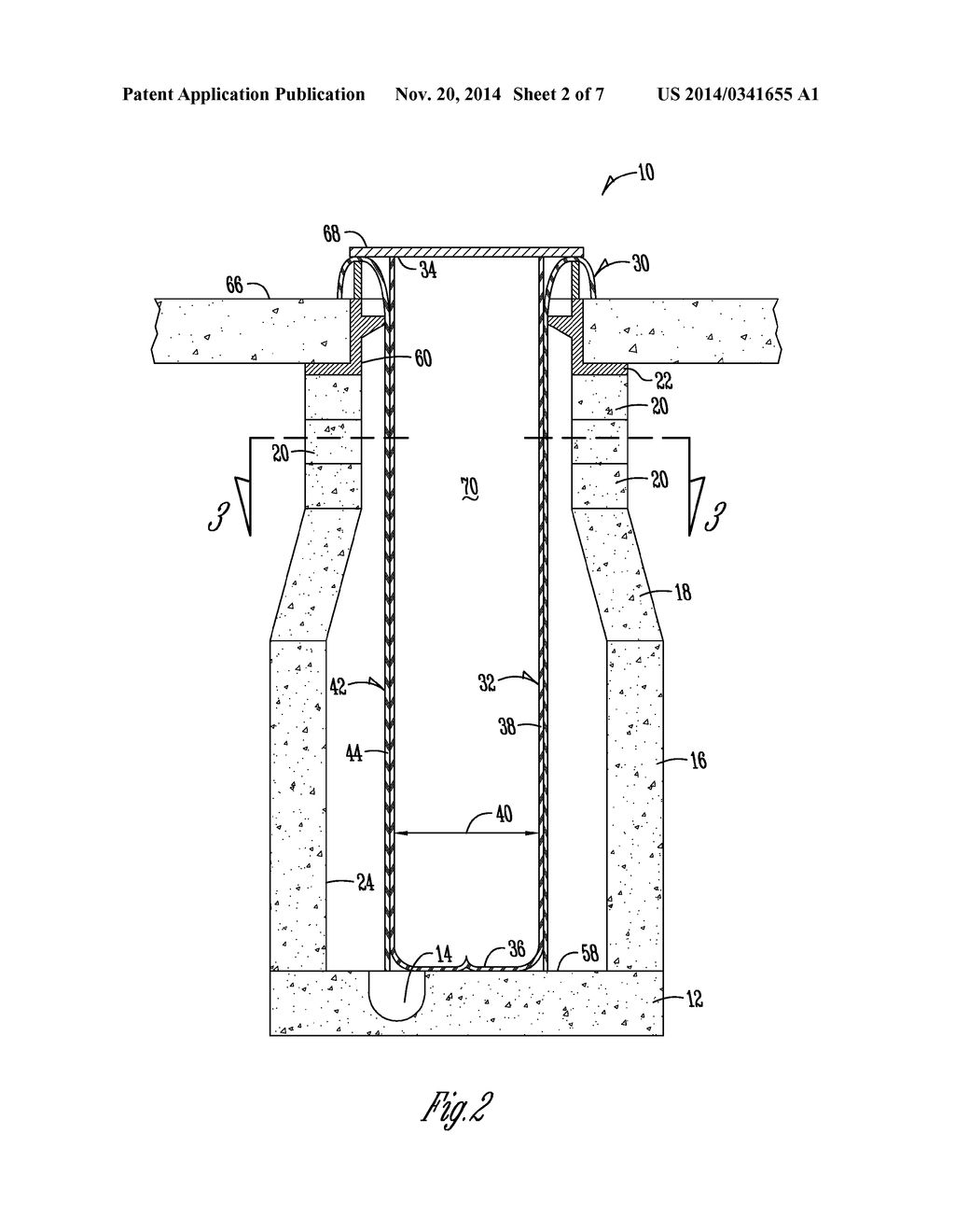 MANHOLE LINER AND METHOD OF USING THE SAME - diagram, schematic, and image 03