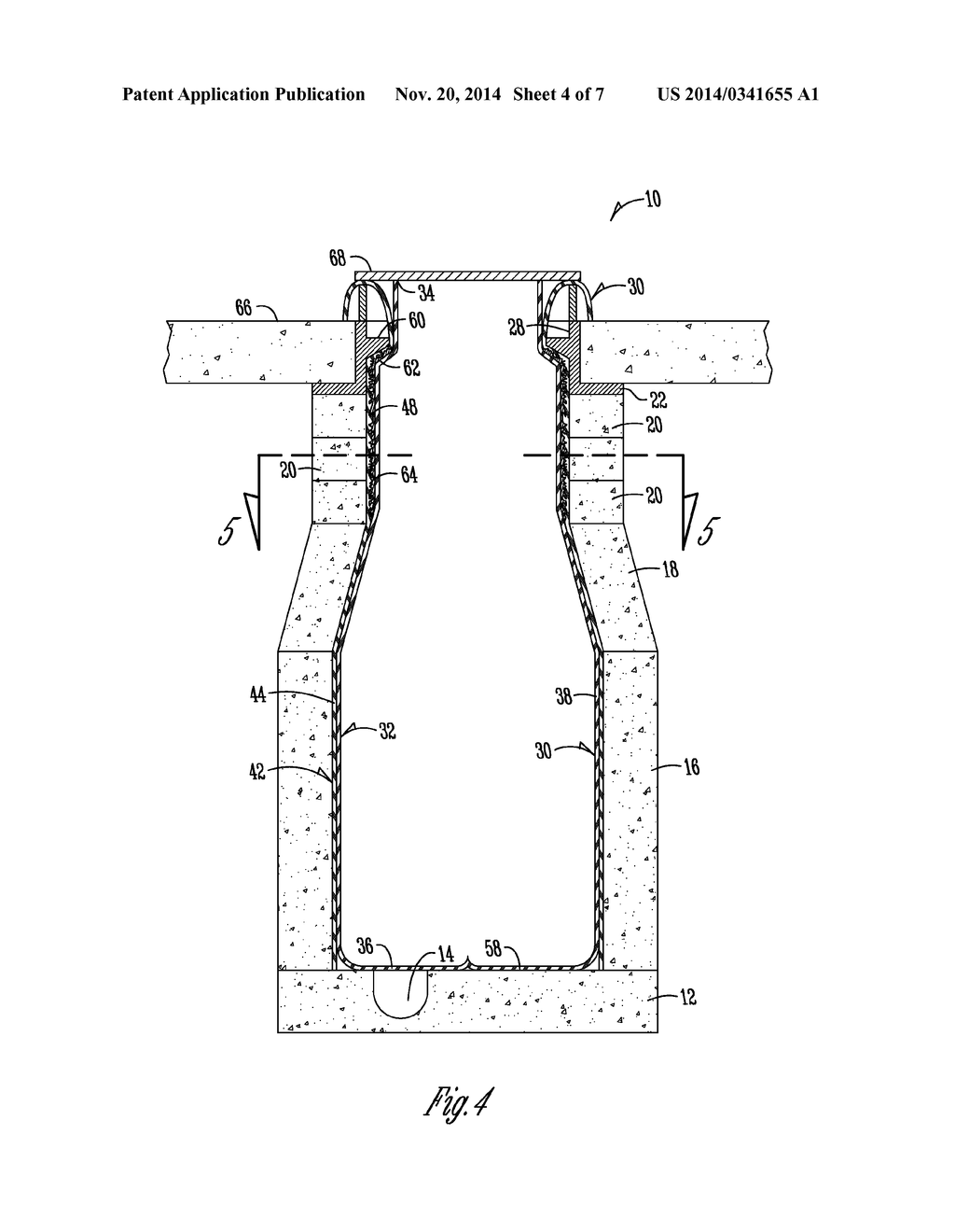 MANHOLE LINER AND METHOD OF USING THE SAME - diagram, schematic, and image 05