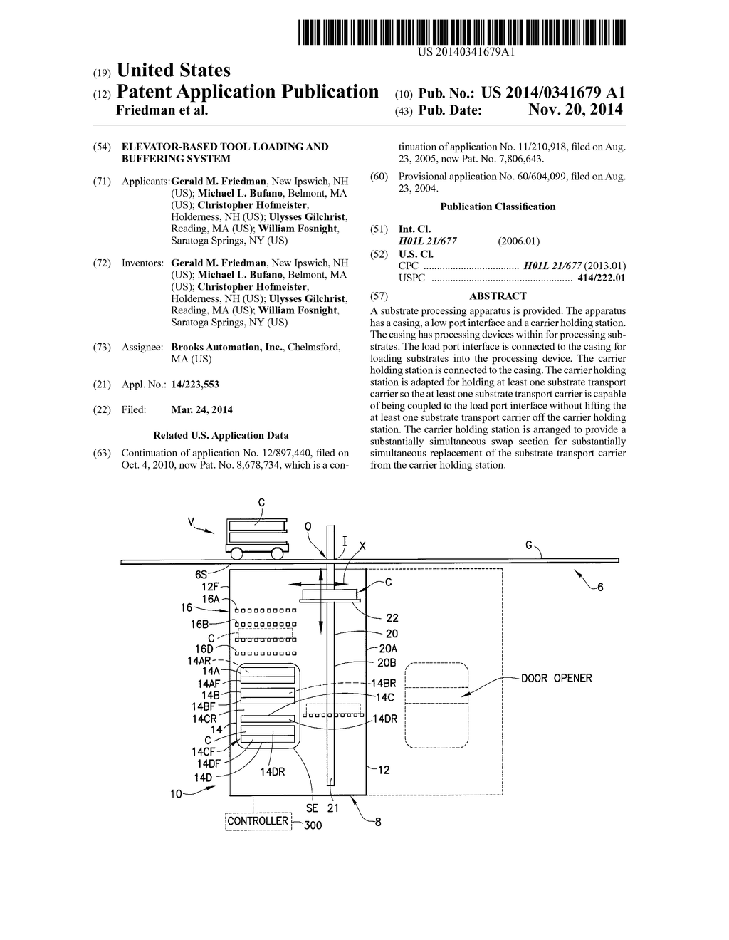 ELEVATOR-BASED TOOL LOADING AND BUFFERING SYSTEM - diagram, schematic, and image 01